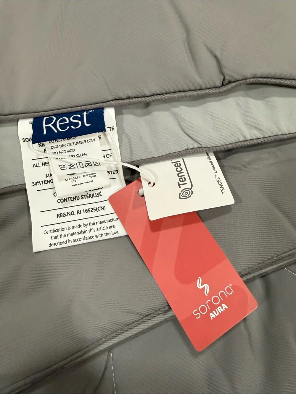 REST® Evercool® Cooling Comforter Blanket for Hot Sleepers, King Gray